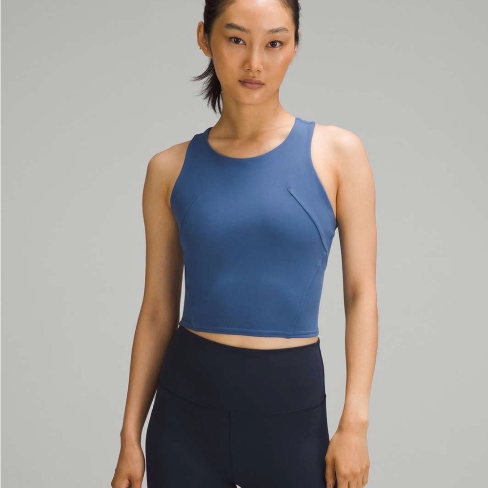 LULULEMON Women’s Blue Wunder Train Racer Back Tank Size 10